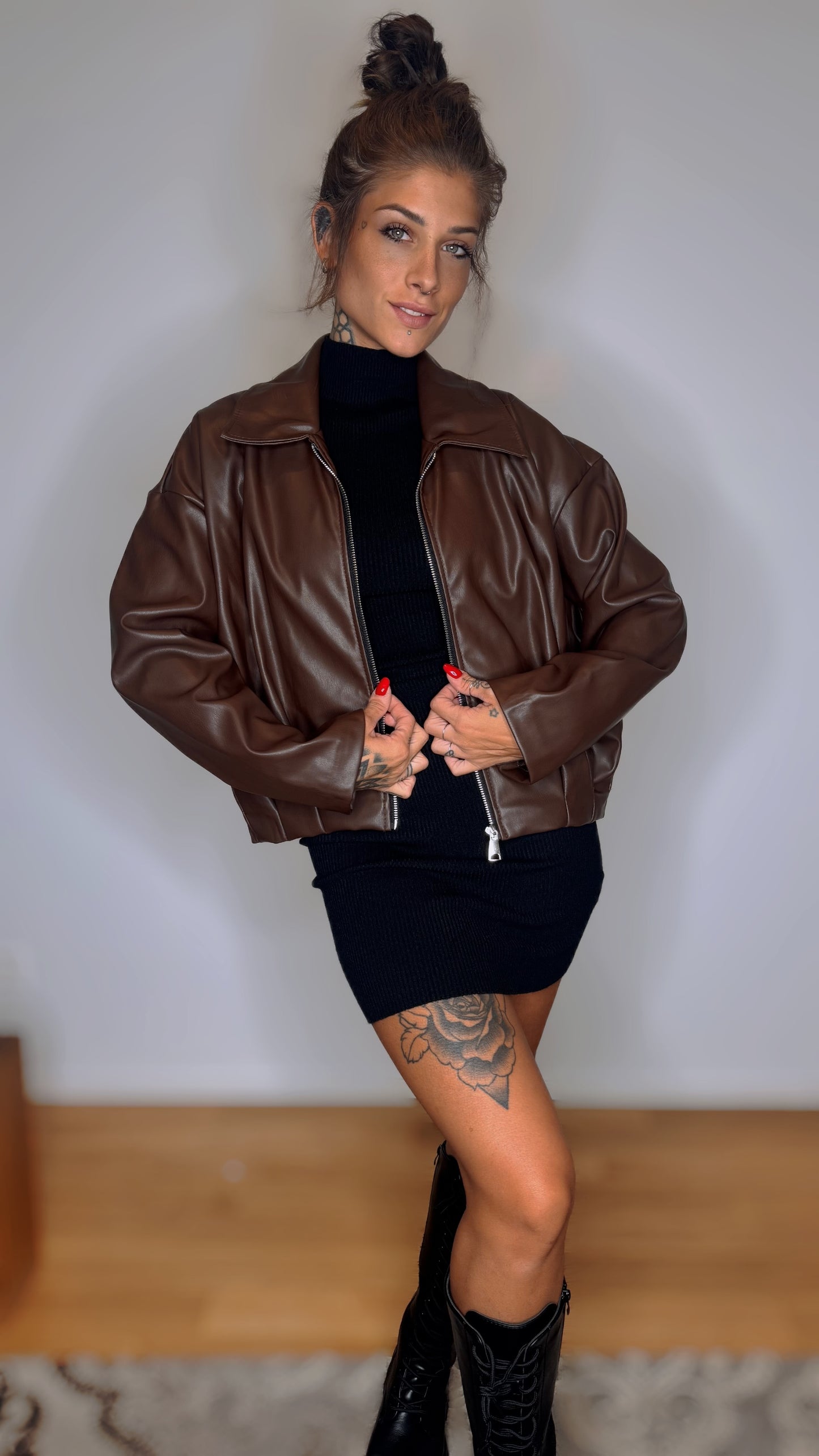 Chiodo in pelle