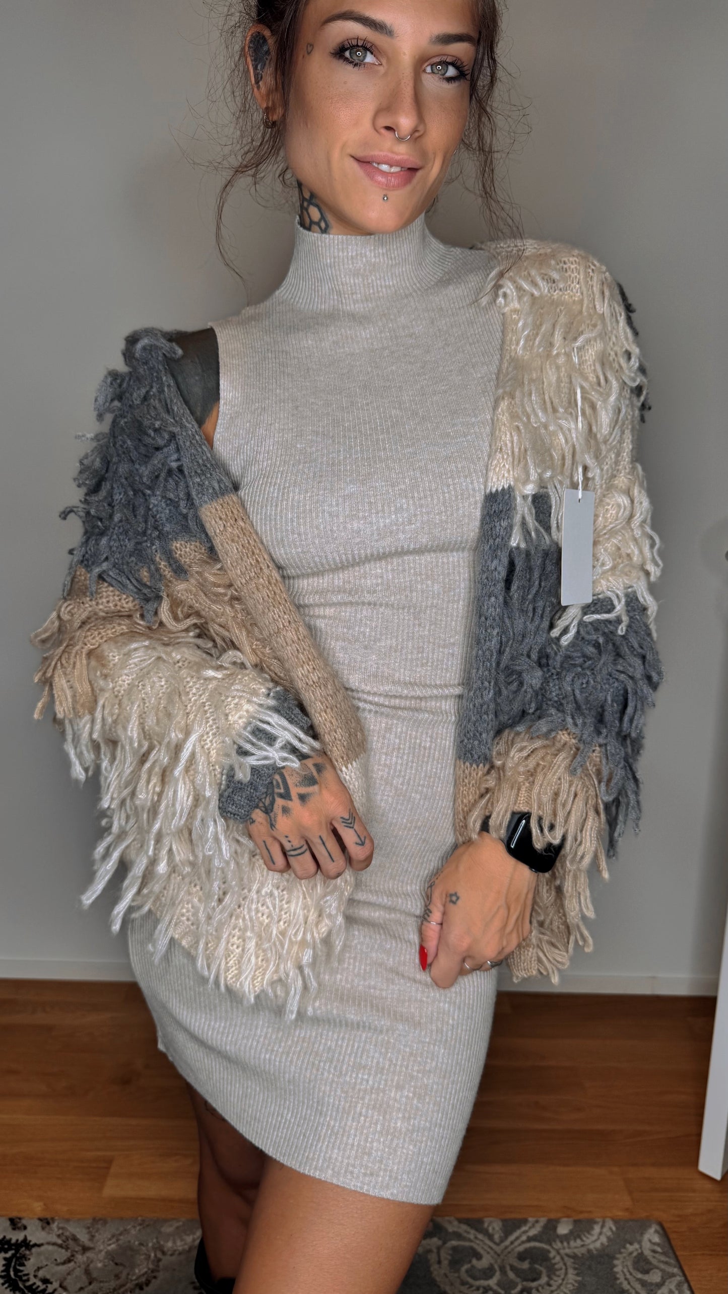 Cardigan Frange